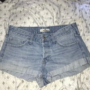 High rise jean shorts